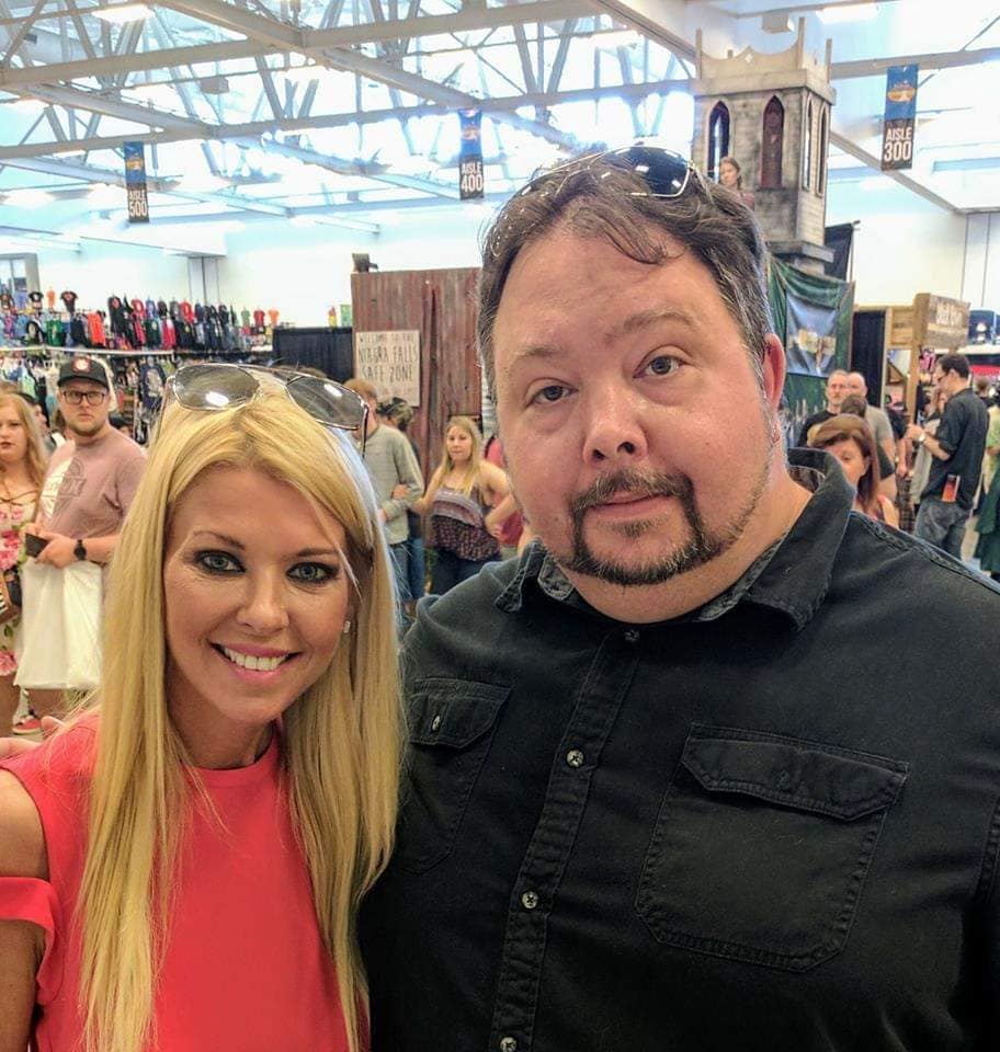 Rob T. Case with Tara Reid, Toronto Convention Hall