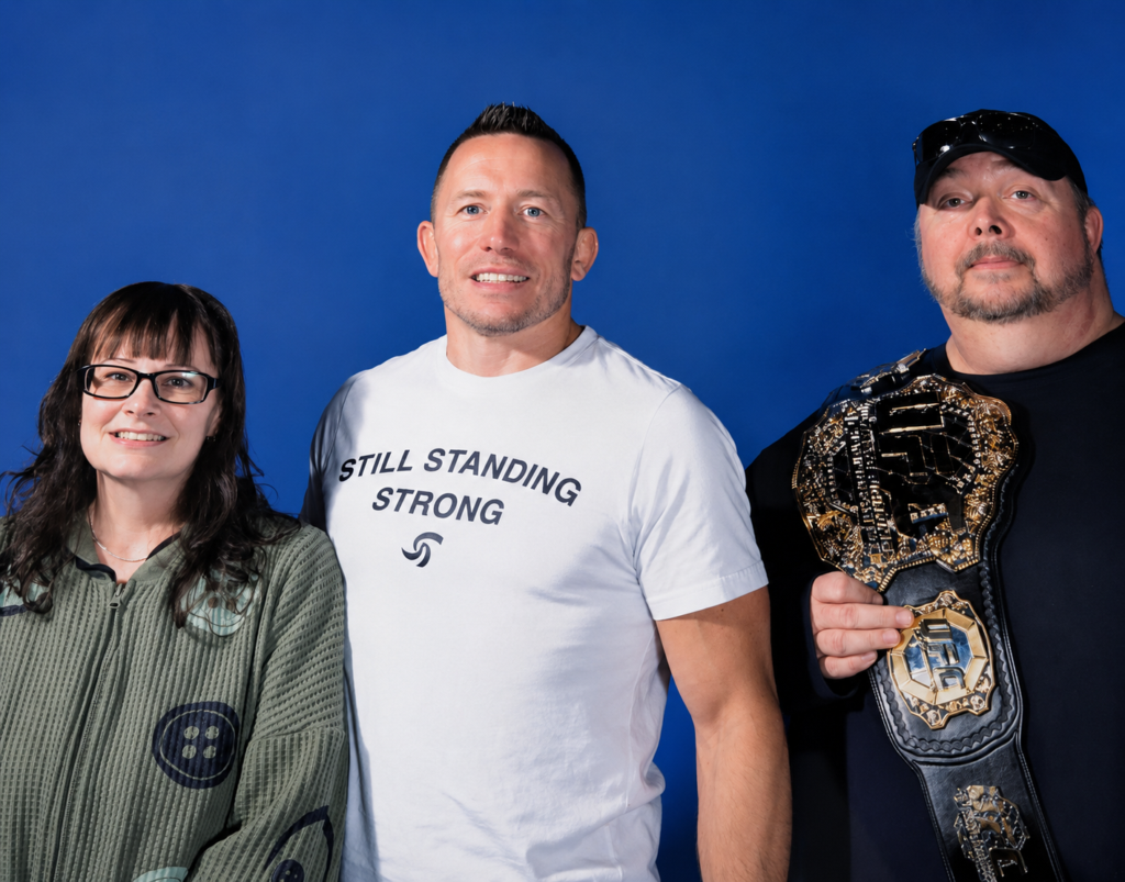 Rob T. Case with George St. Pierre, Island Fan Con - Vancouver Island