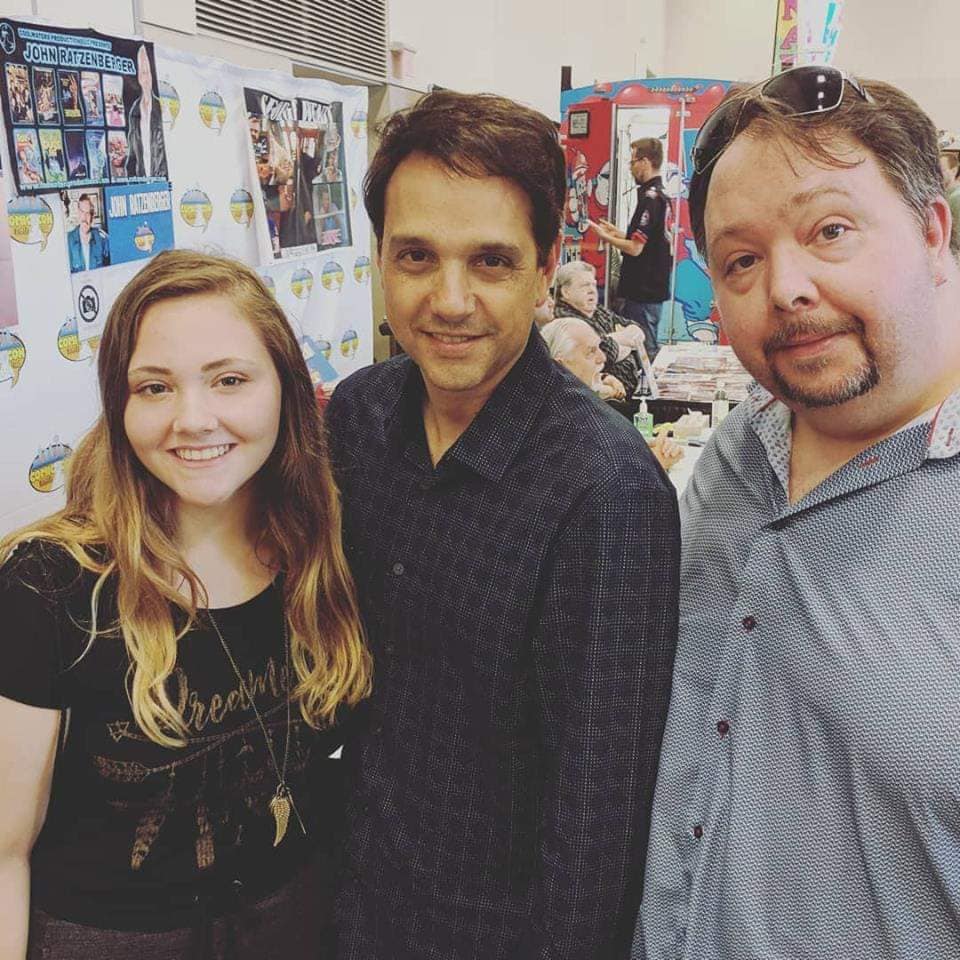 Rob T. Case with Ralph Macchio, London Comic Con