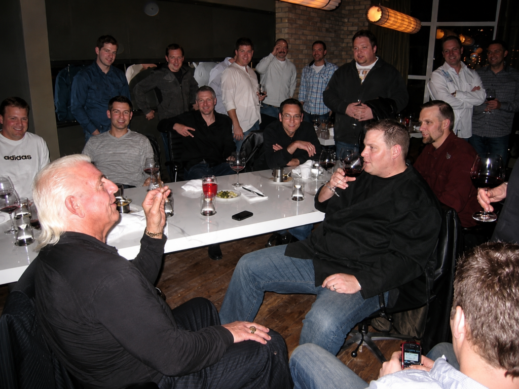 Rob T. Case with Ric Flair, The Bauer Kitchen - Waterloo, Ontario