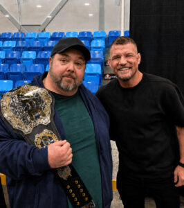 Rob T. Case with Michael “The Count” Bisping, Former UFC champion, July 2026.